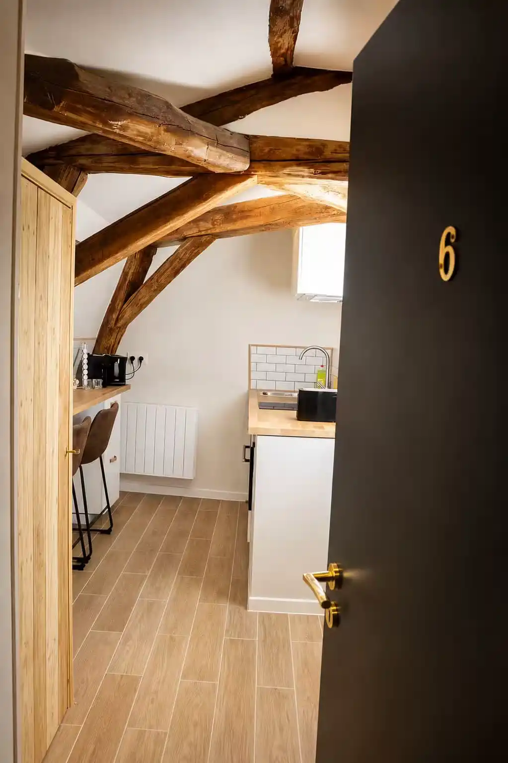 Lit préparé dans un logement Villa Noëllet